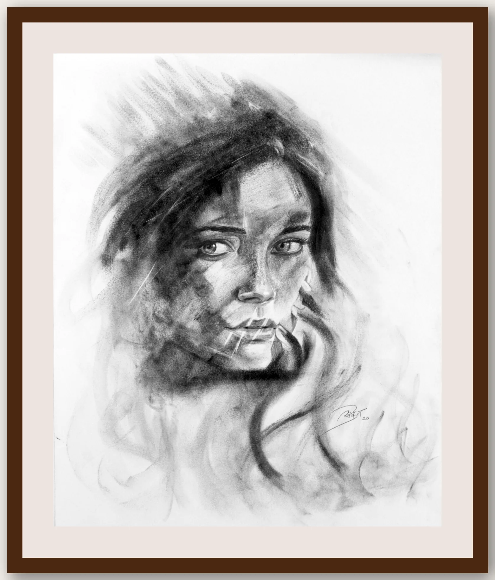 Angelina - Framed