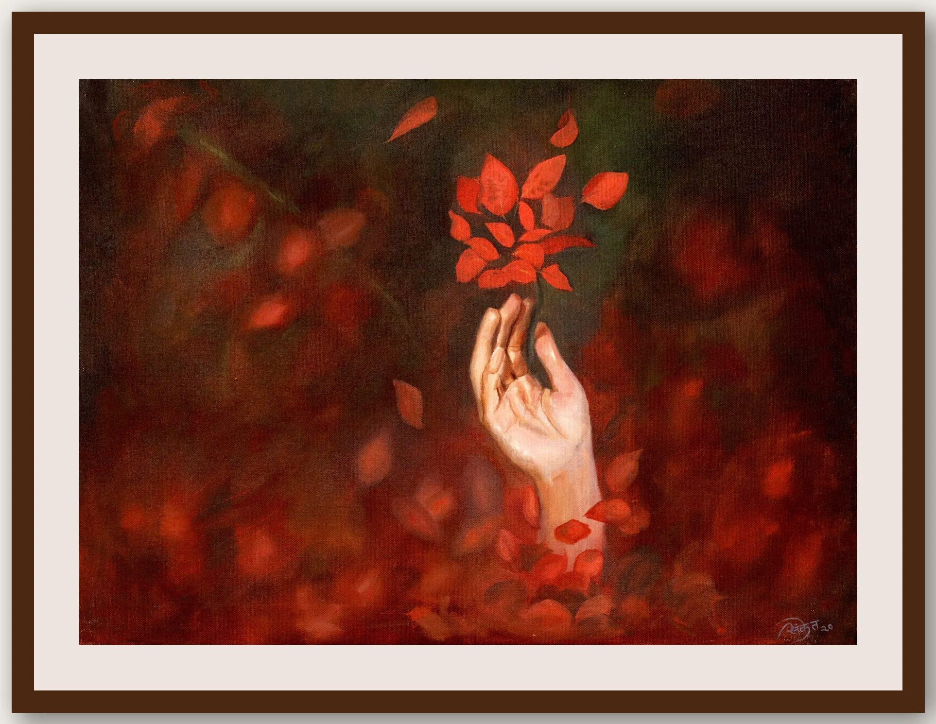 Petals of Hand - Framed