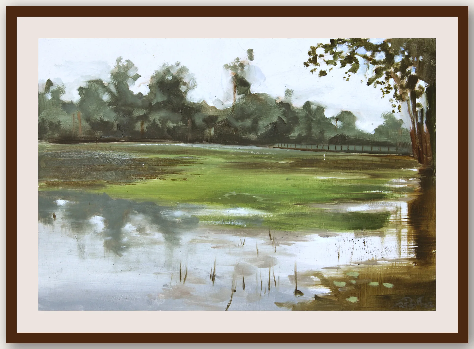 Oil Plein 01 - Framed