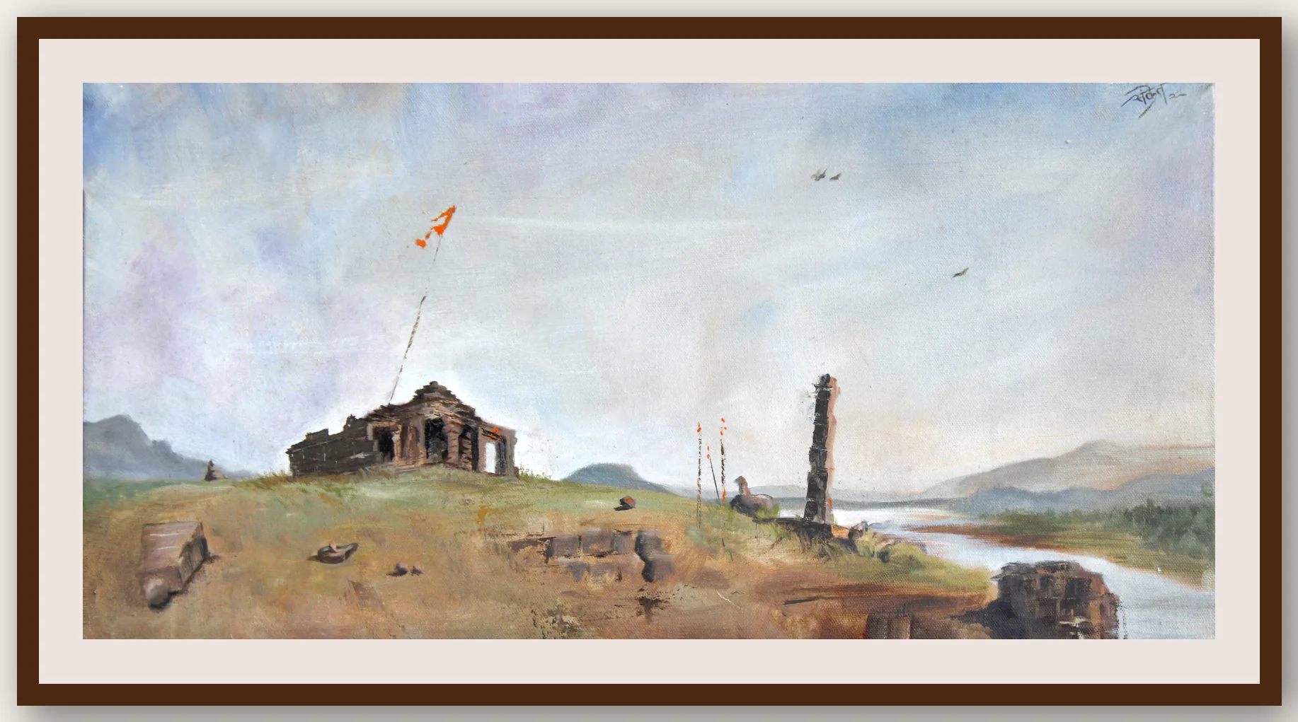 Vagheshwar Mandir - Framed