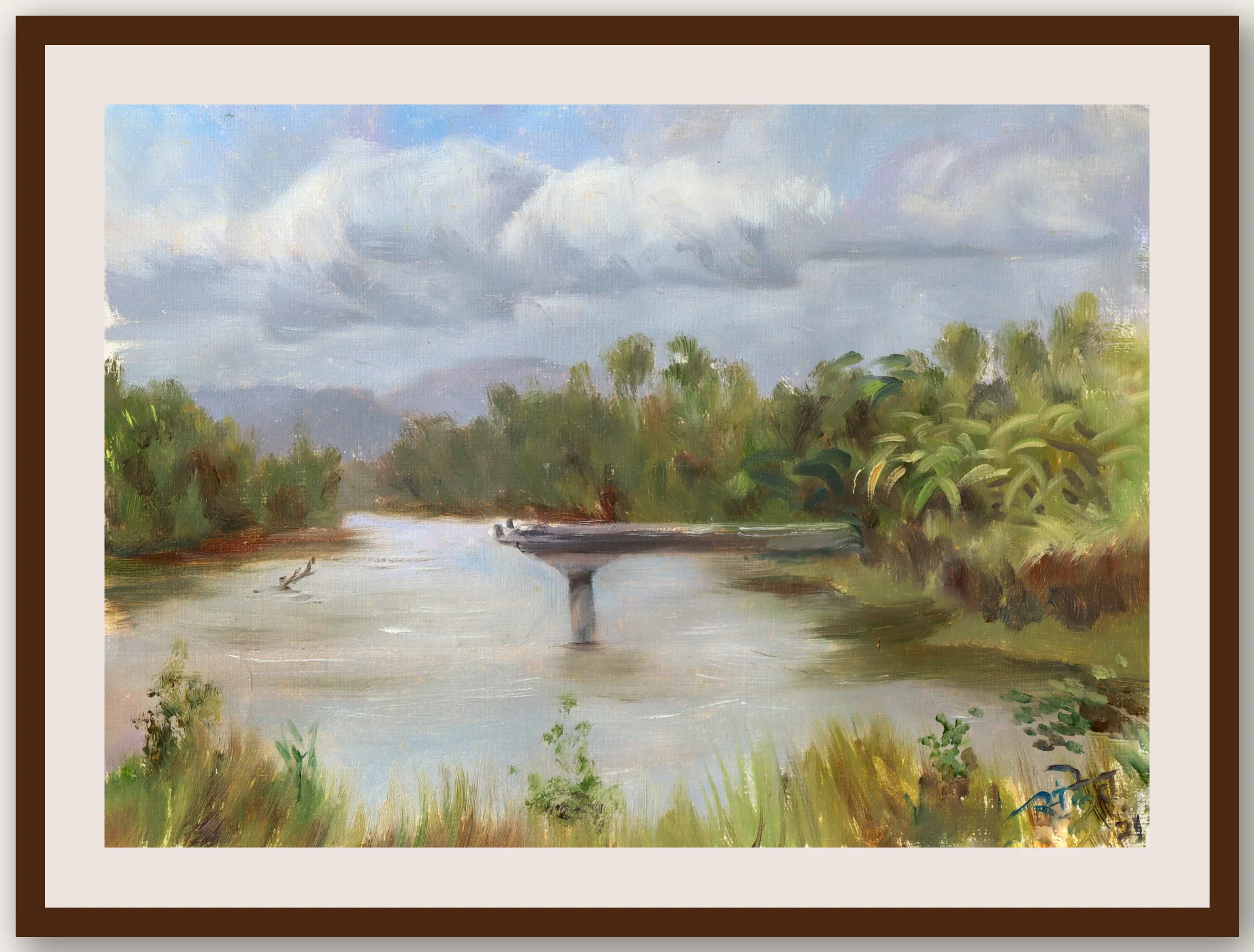 Oil Plein 14 - Framed