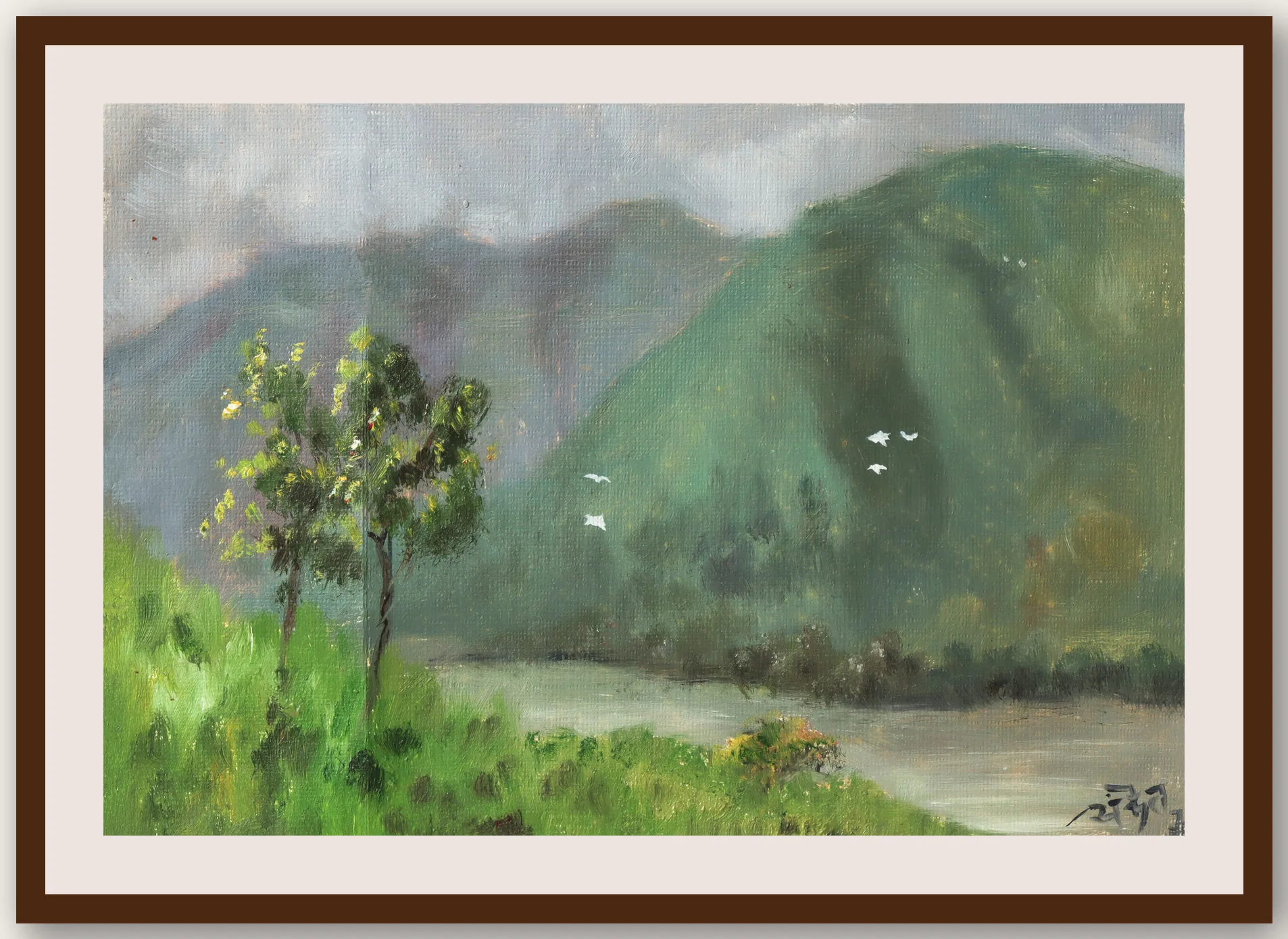Oil Plein 17 - Framed