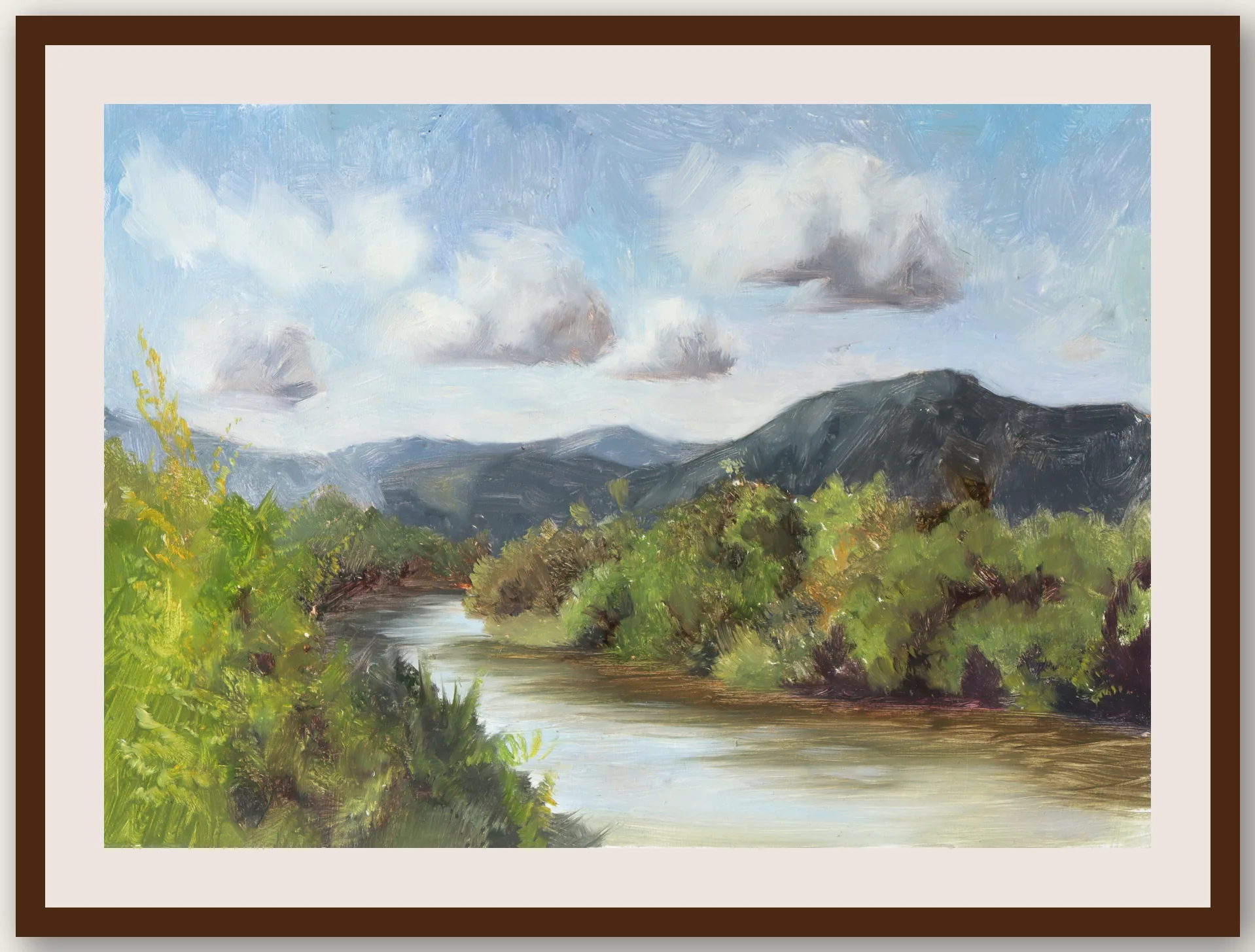 Oil Plein 18 - Framed