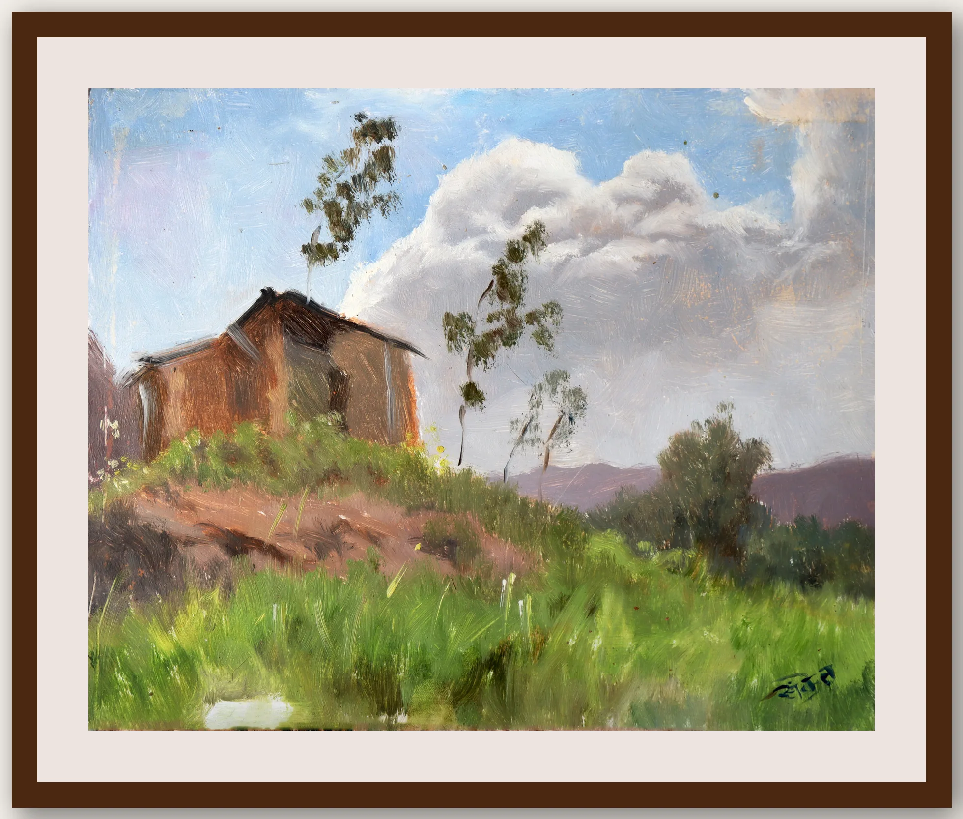 Oil Plein 23 - Framed