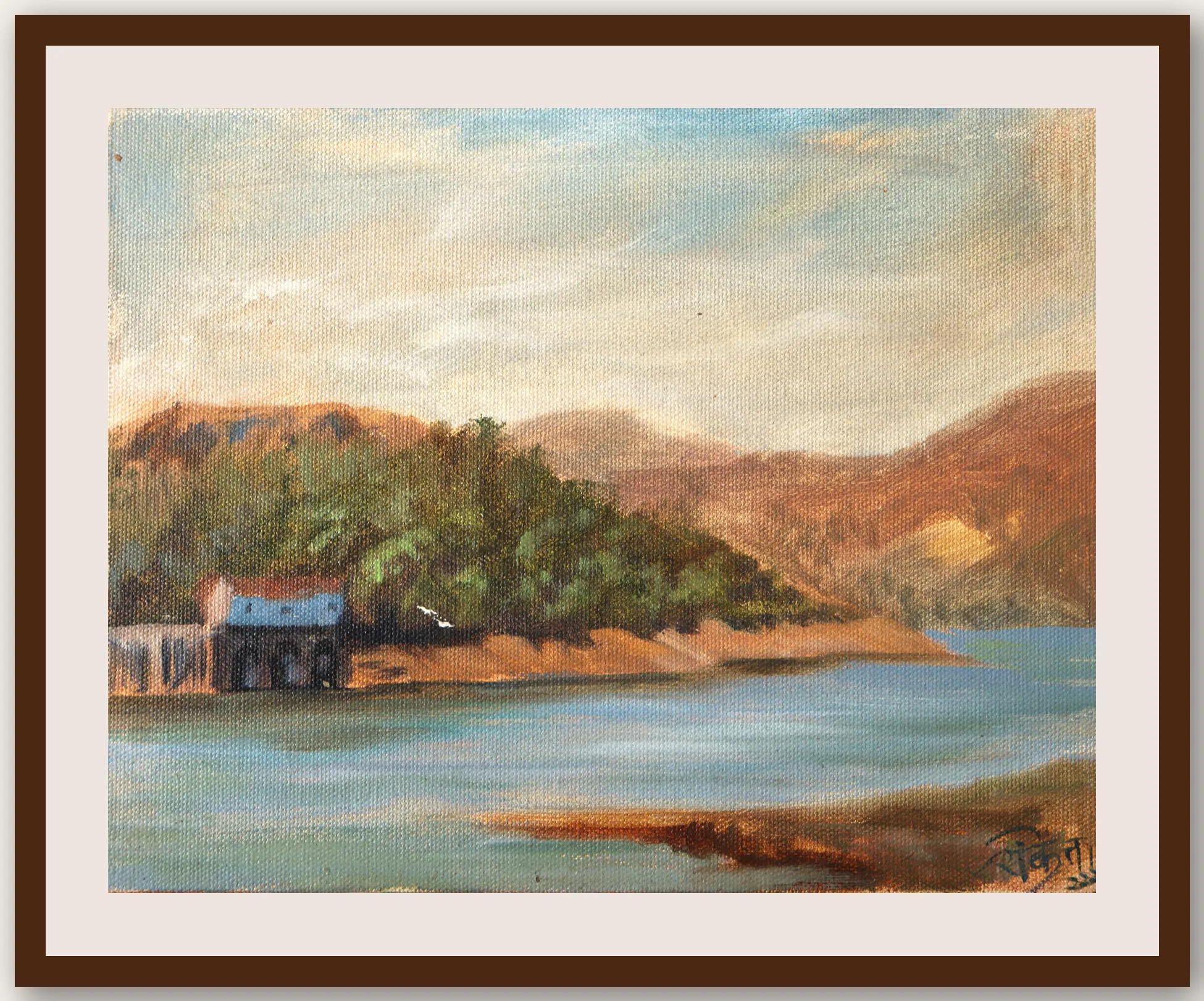 Oil Plein 24 - Framed