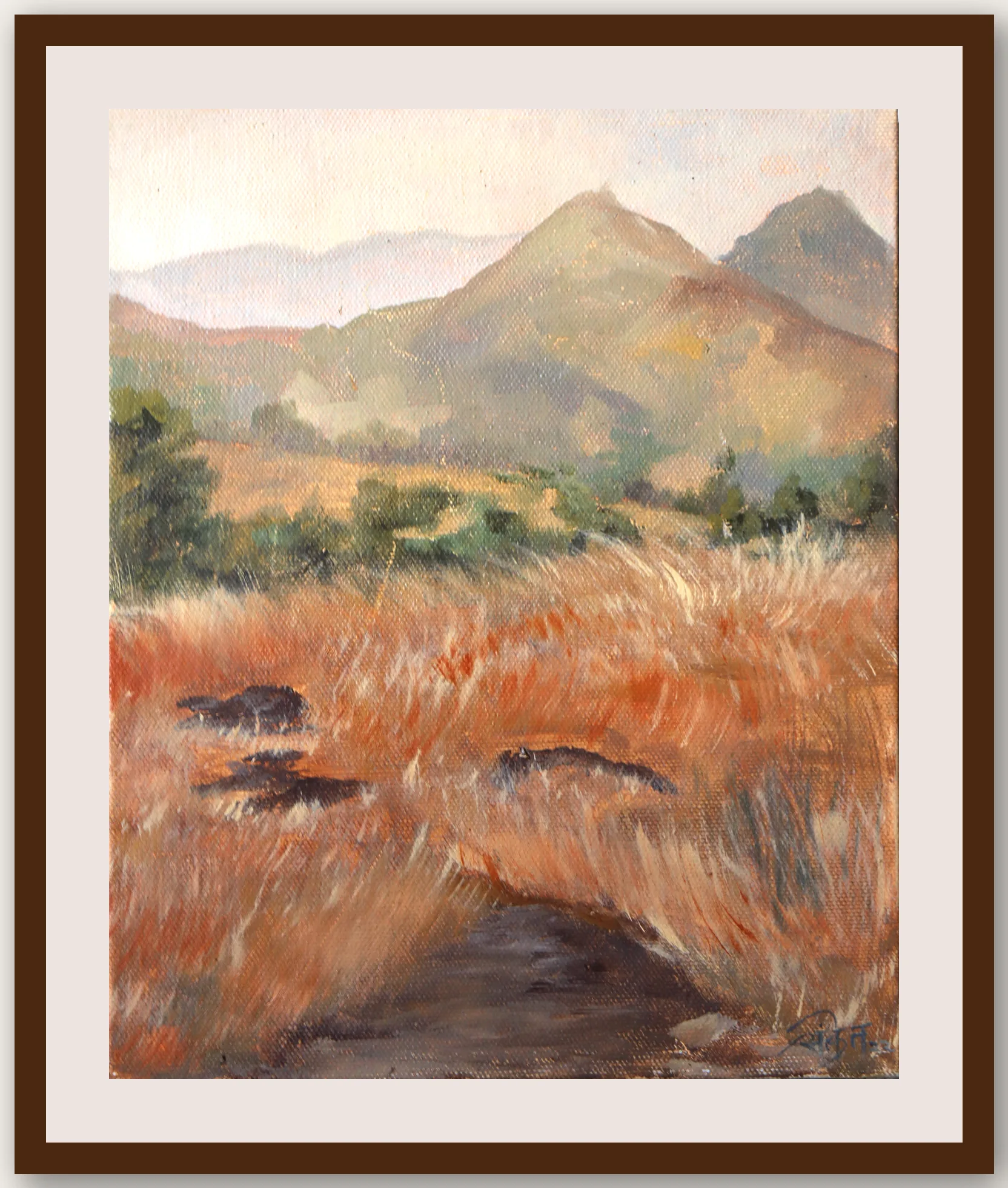 Oil Plein 25 - Framed