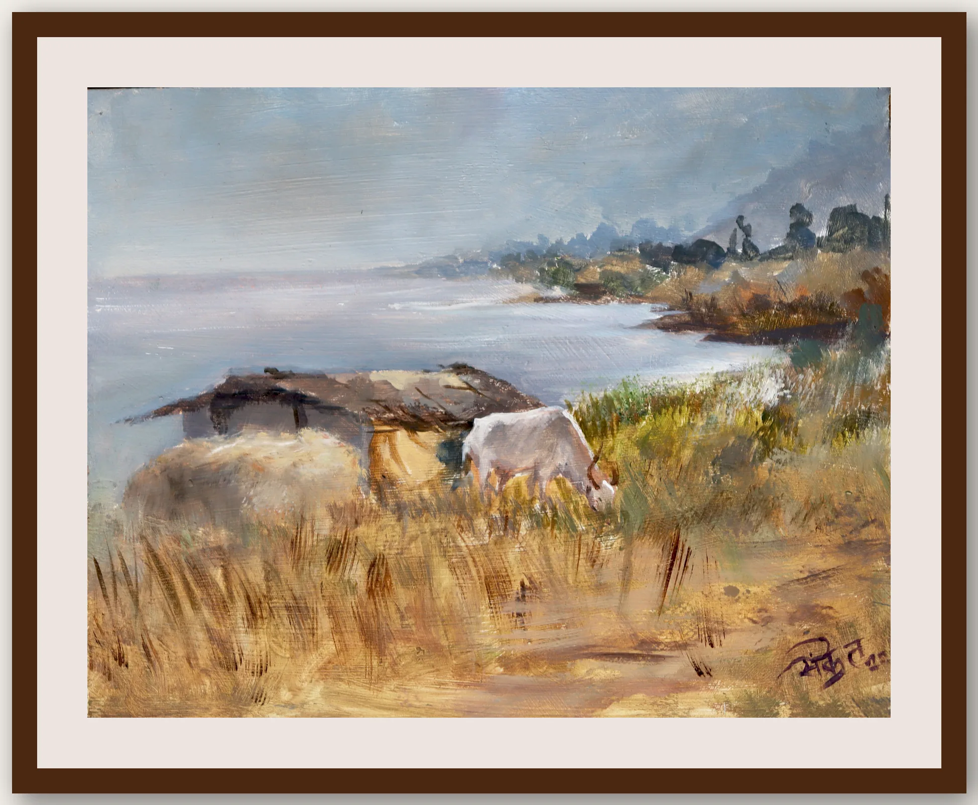 Oil Plein 27 - Framed