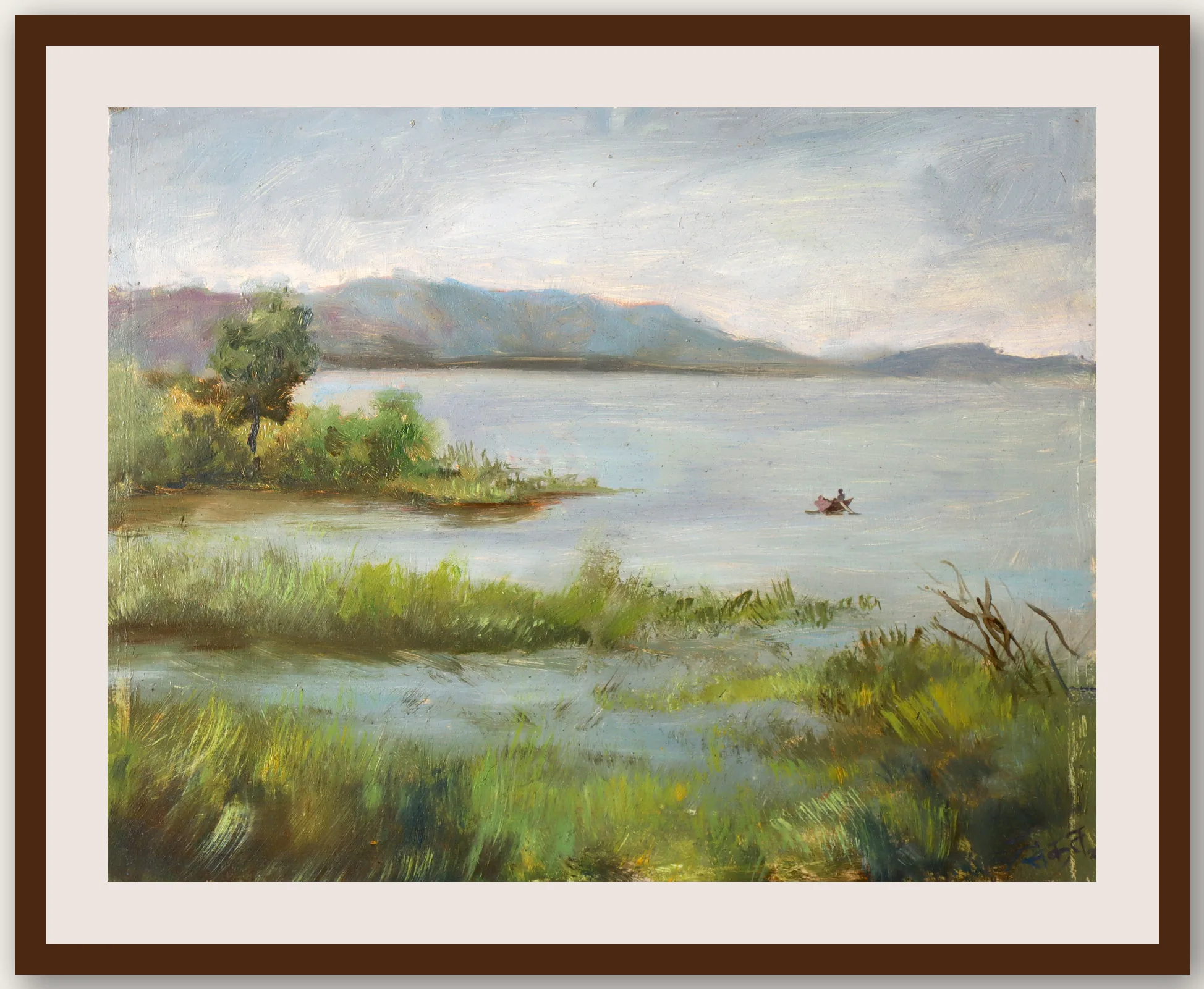 Oil Plein 28 - Framed