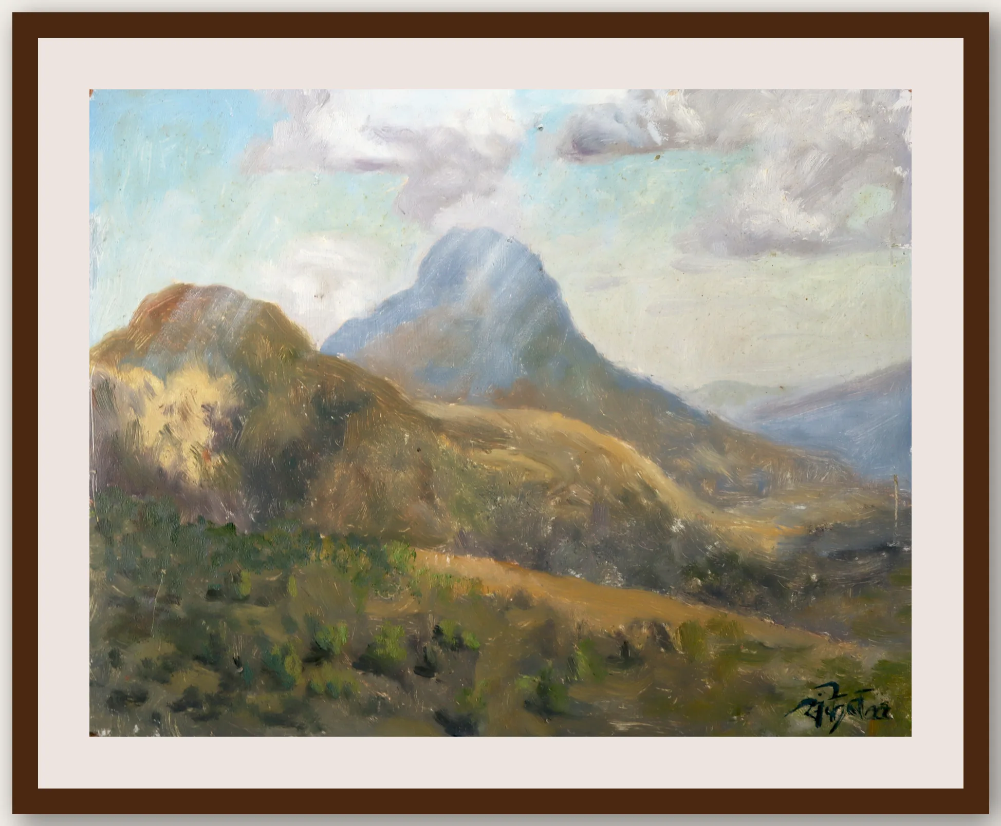 Oil Plein 30 - Framed