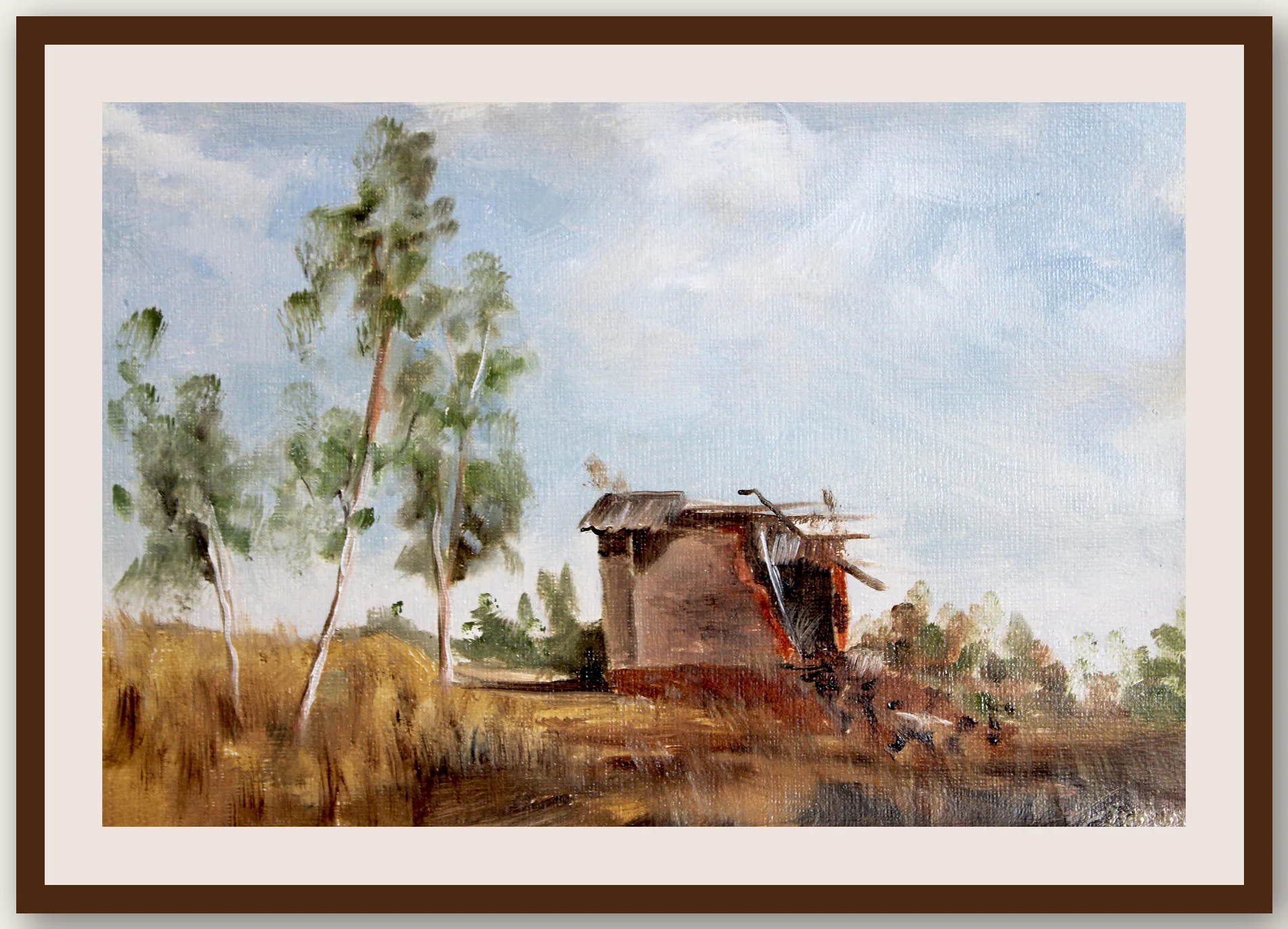 Oil Plein 34 - Framed