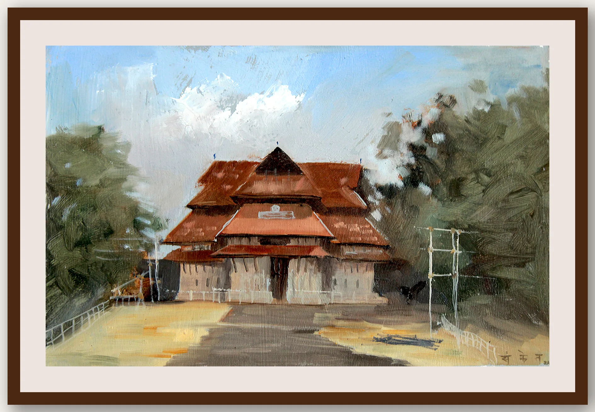 Oil Plein 35 - Framed