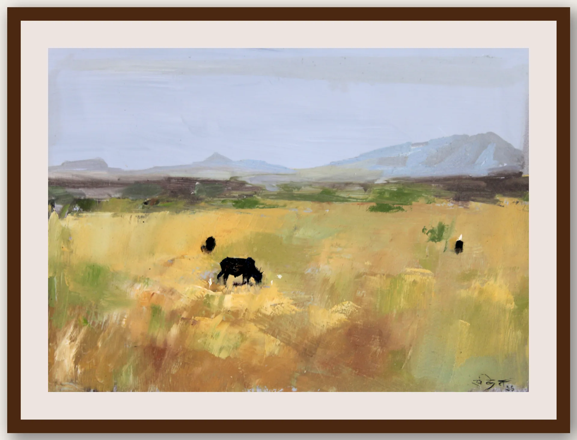 Oil Plein 46 - Framed