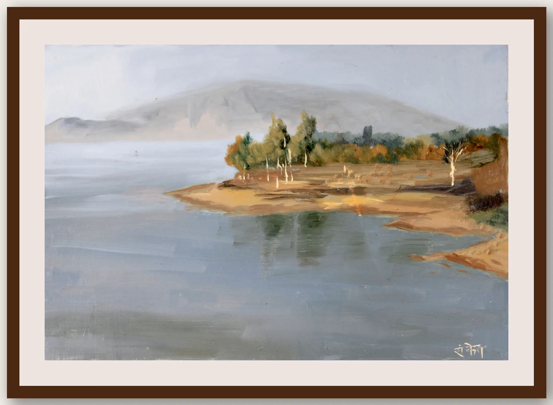 Oil Plein 51 - Framed