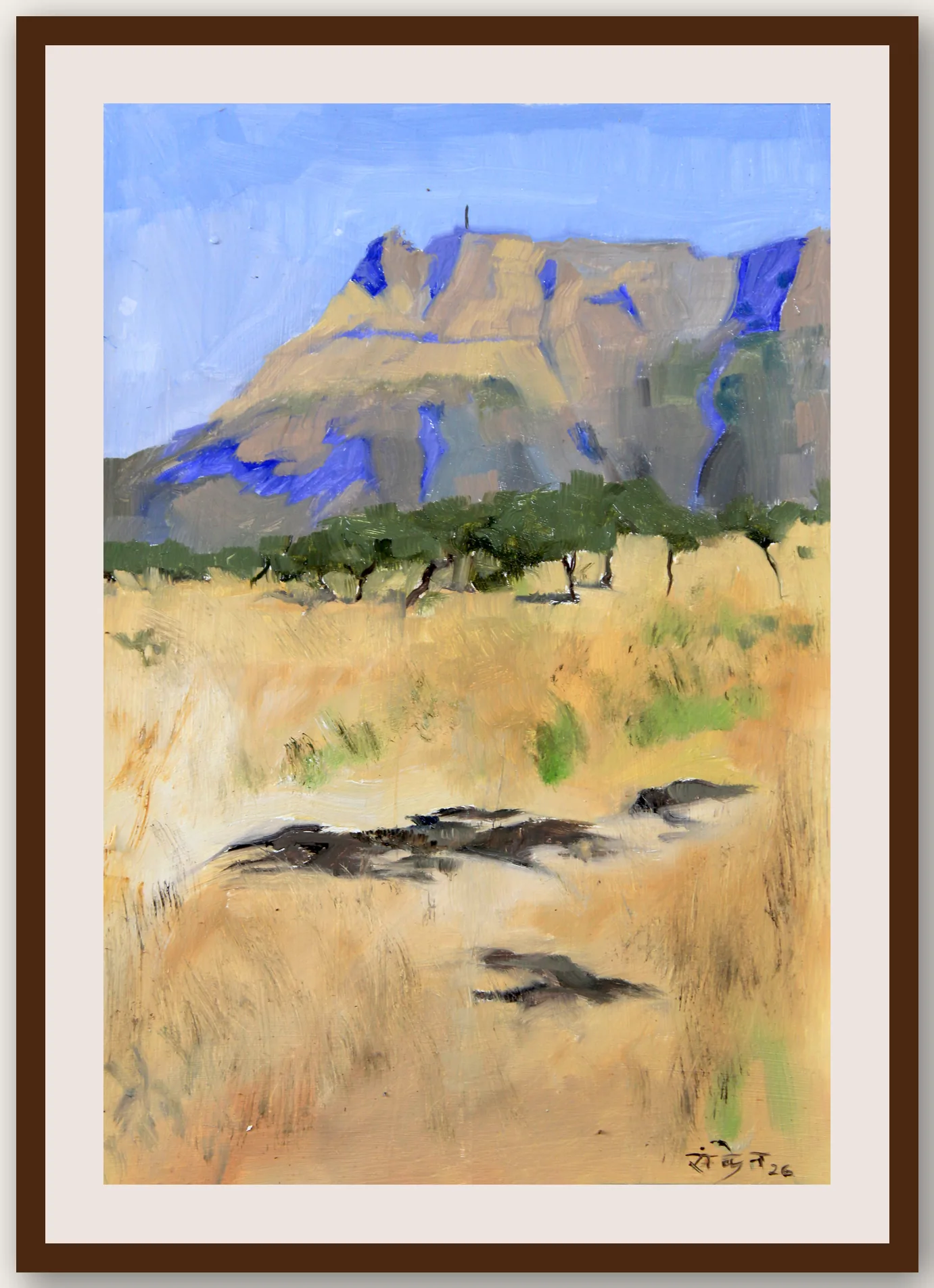 Oil Plein 53 - Framed