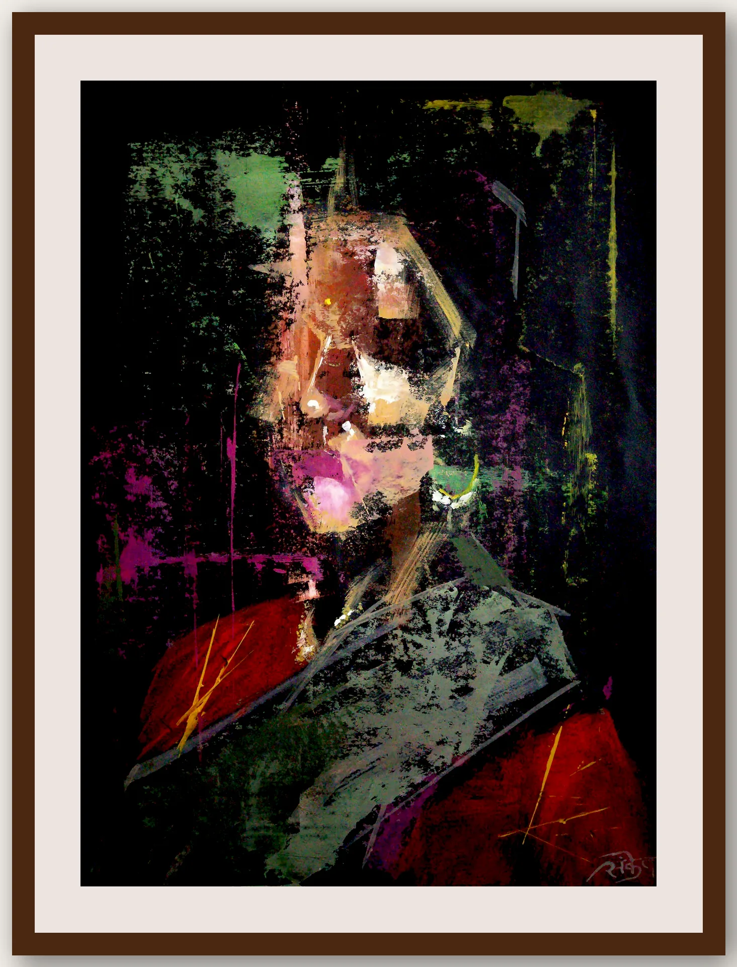 Abstract Portrait 1 - Framed